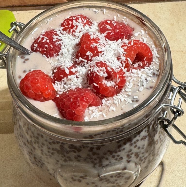 Gluténmentes csokoládés chia-puding