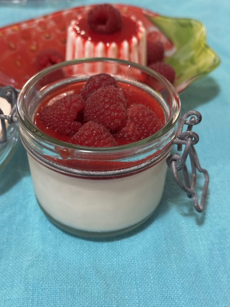 Gluténmentes, laktózmentes Panna Cotta