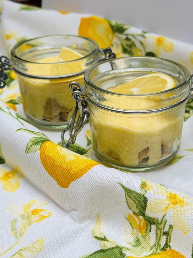 Gluténmentes poharas citromos tarte