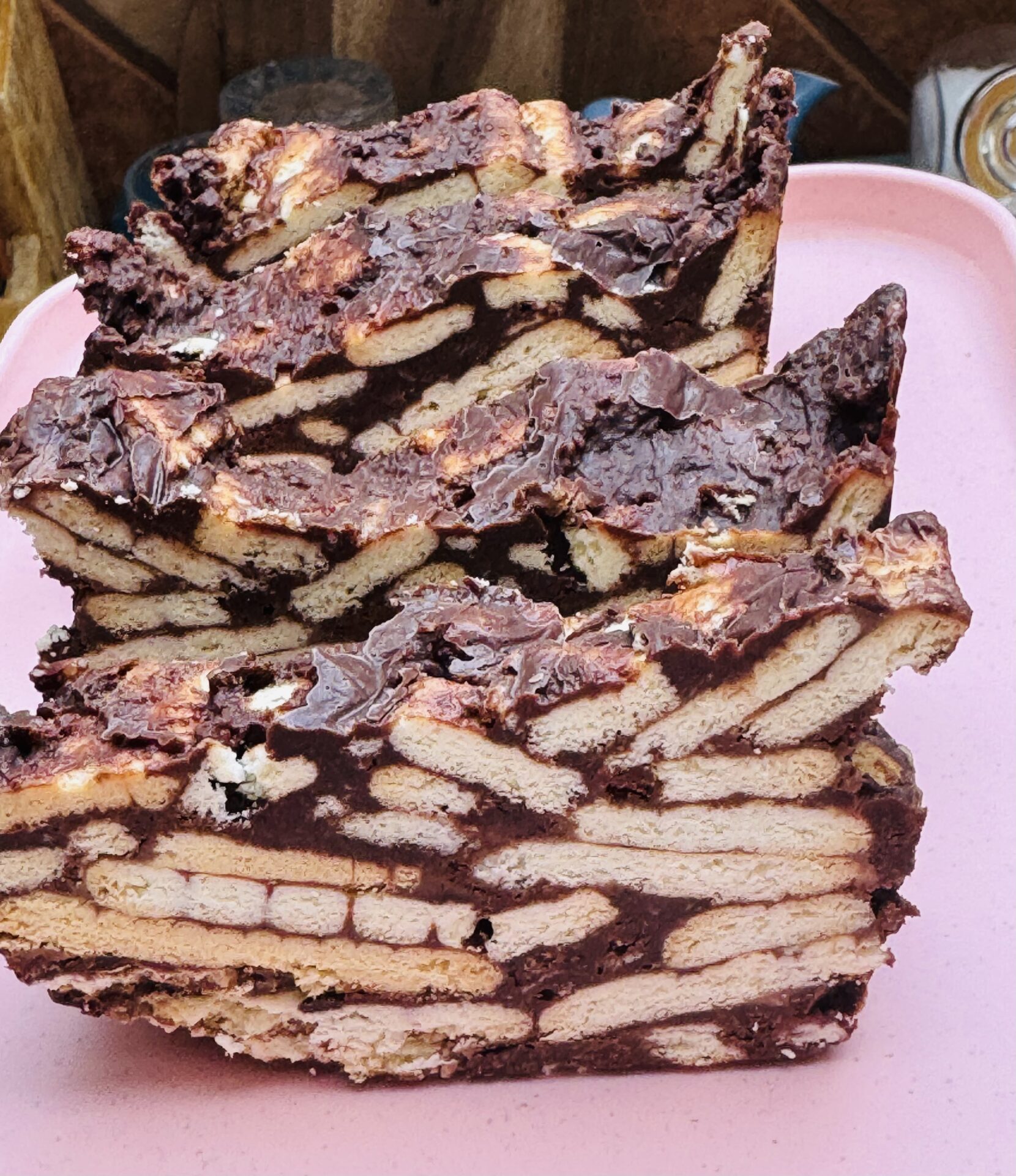 Gluténmentes mozaik szelet (kekszes Milka csoki házilag)