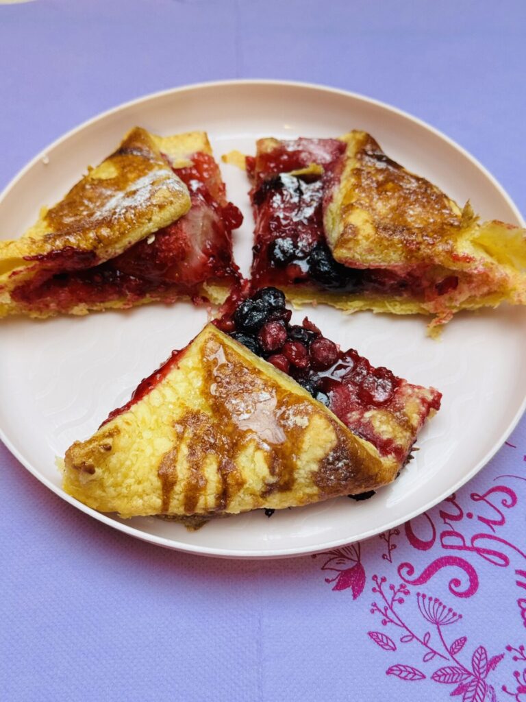 Gluténmentes gyümölcsös galette