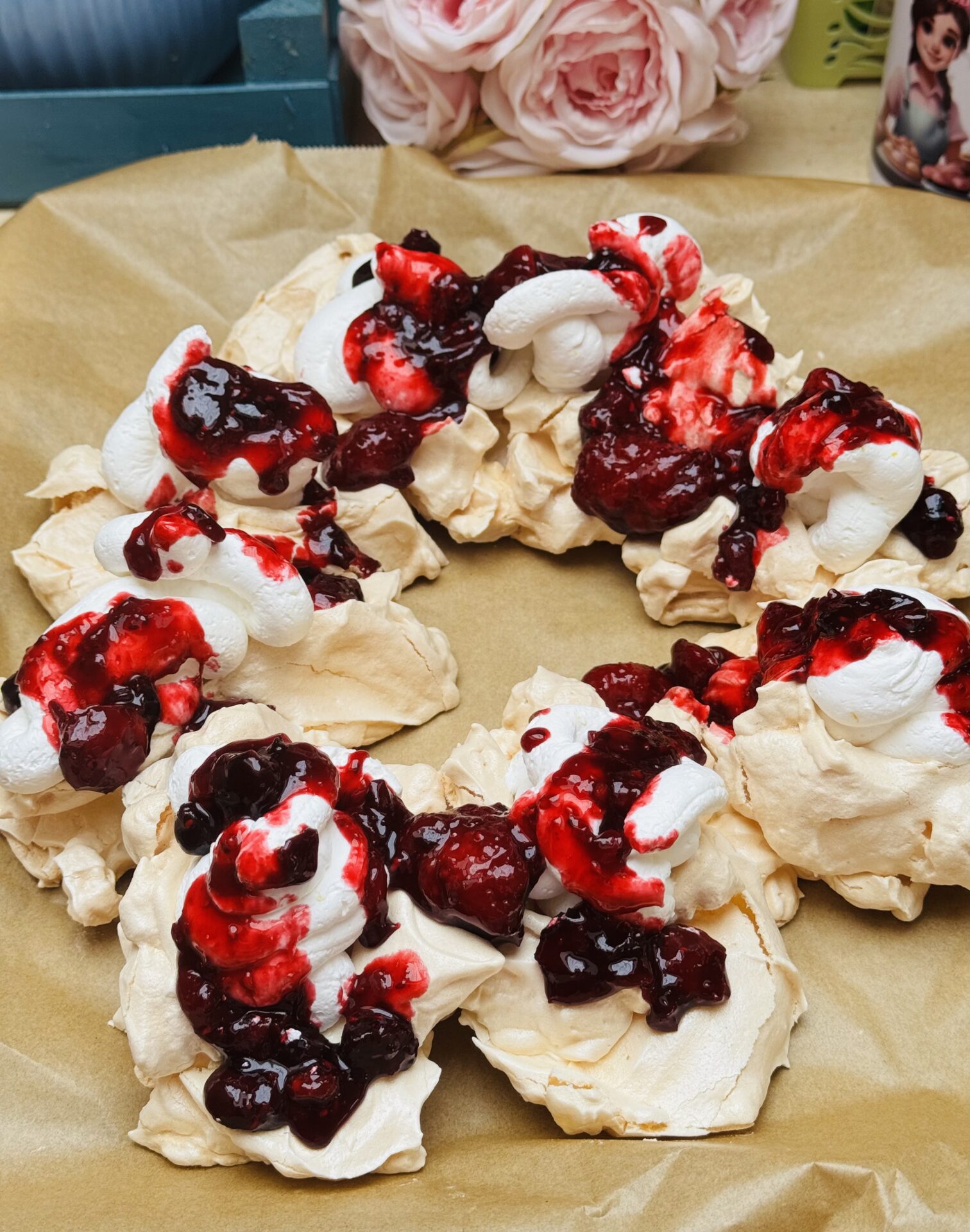 Pavlova, ami alapból is gluténmentes, de ez még laktózmentes is!
