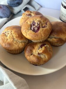 Gluténmentes fahéjas-szilvás muffin